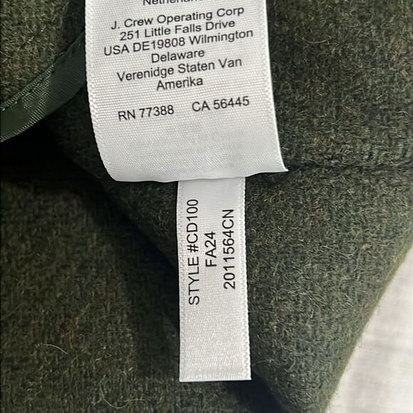 J. Crew Trench coat in double-faced Italian wool $368 Size XS - Picture 14 of 14